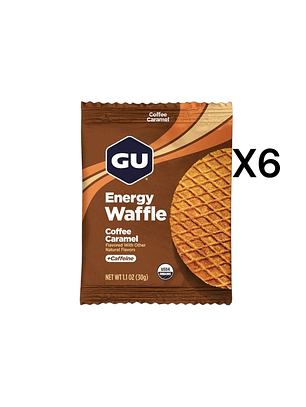 GU STROOPWAFEL COFFEE CARAMEL PACK 6