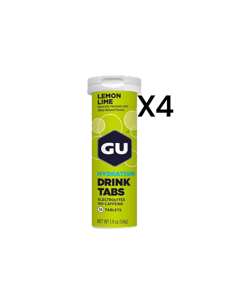GU DRINK TABS LEMON LIME PACK 4 1