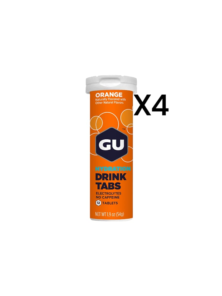 GU DRINK TABS ORANGE PACK 4 1