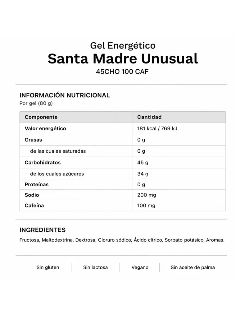 SANTA MADRE UNUSUAL 45CHO 100 CAF PACK 6 2