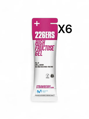 226ERS HIGH FRUCTOSE GEL STRAWBERRY PACK 6