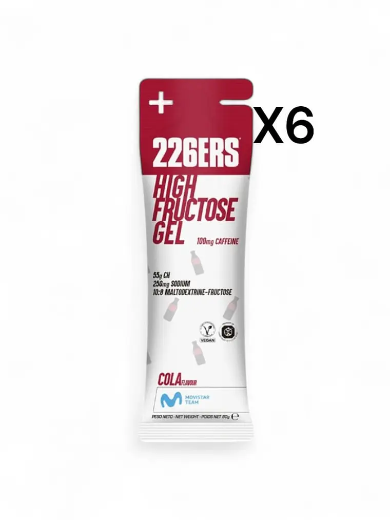 226ERS HIGH FRUCTOSE GEL COLA PACK 6 1