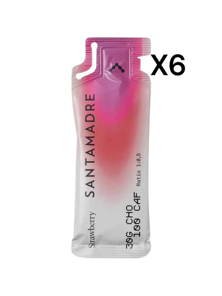 SANTA MADRE: STRAWBERRY 30 CHO 100 CAF PACK 6 1