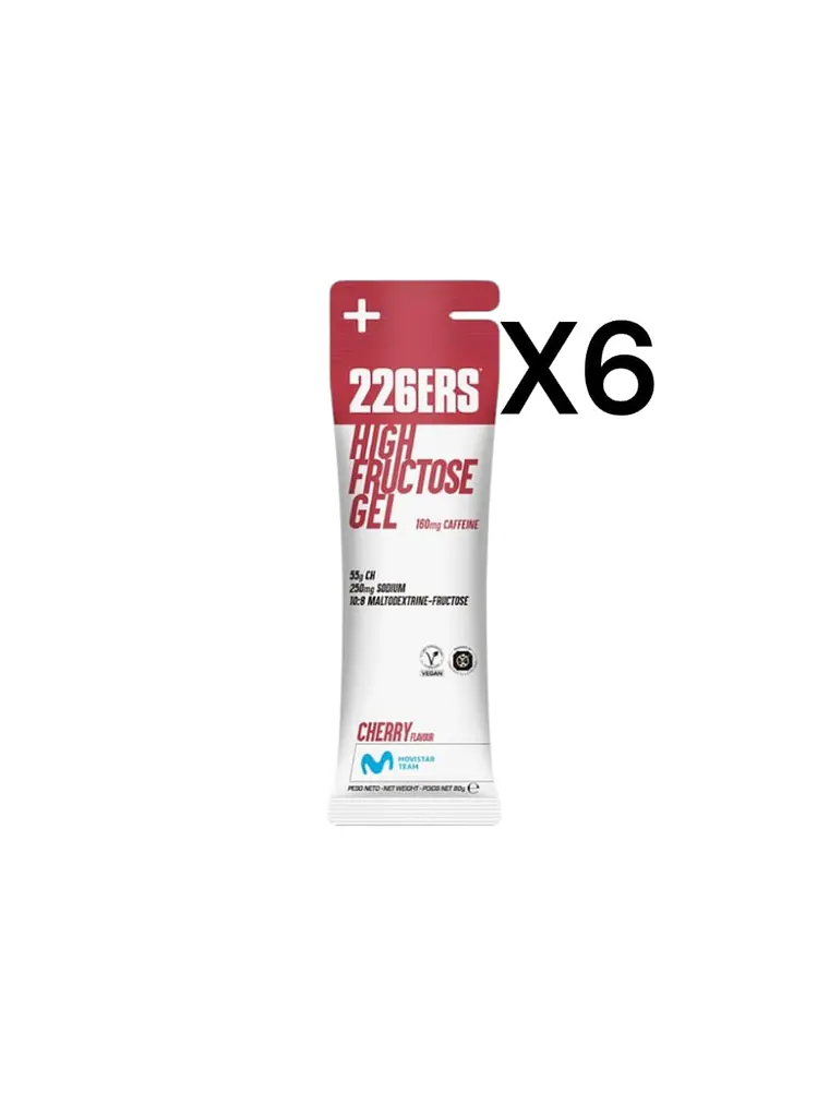 226ERS HIGH FRUCTOSE GEL CHERRY PACK 6 1