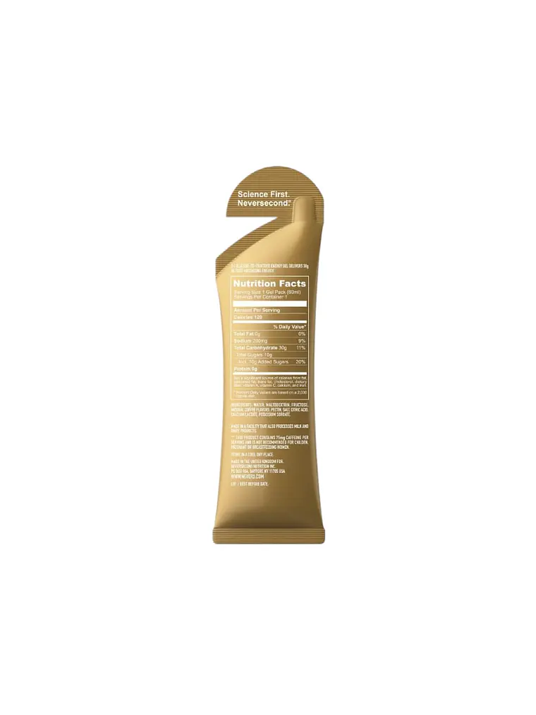 GEL ENERGETICO NEVERSECOND: ESPRESSO  2