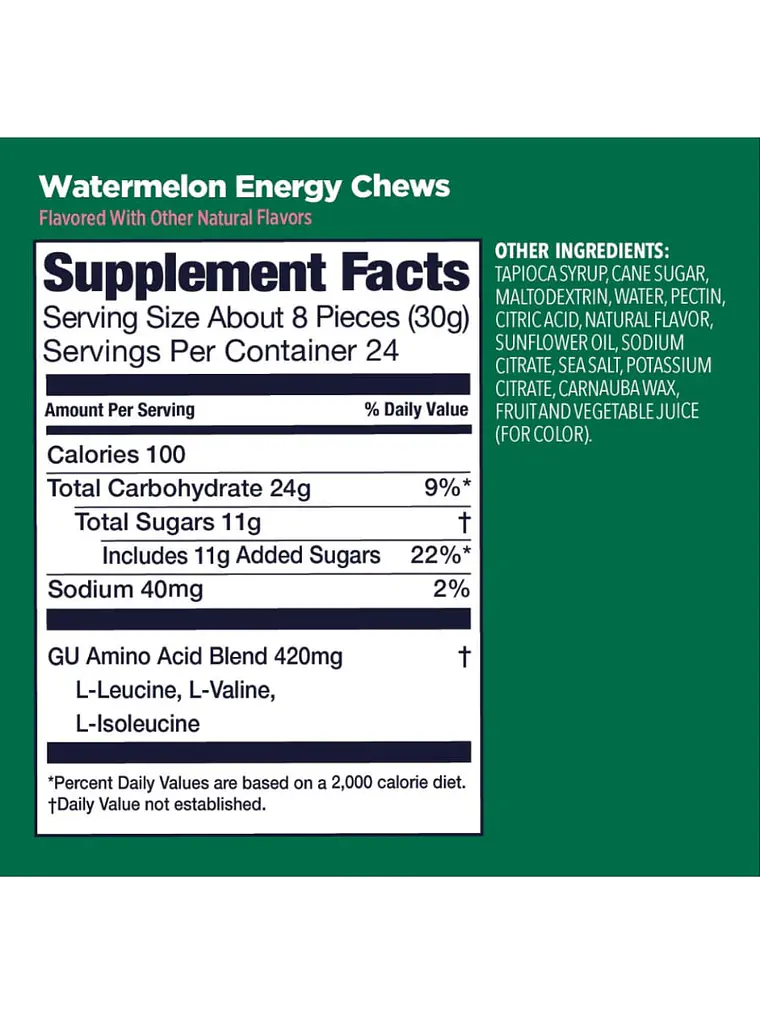 GOMITAS ENERGETICAS GU: WATERMELON 3