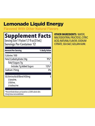 GU LIQUID LEMONADE PACK 6