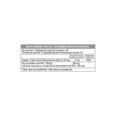 Cobre Copper Chlophyll 100 mg 100 Softgels Healthy America