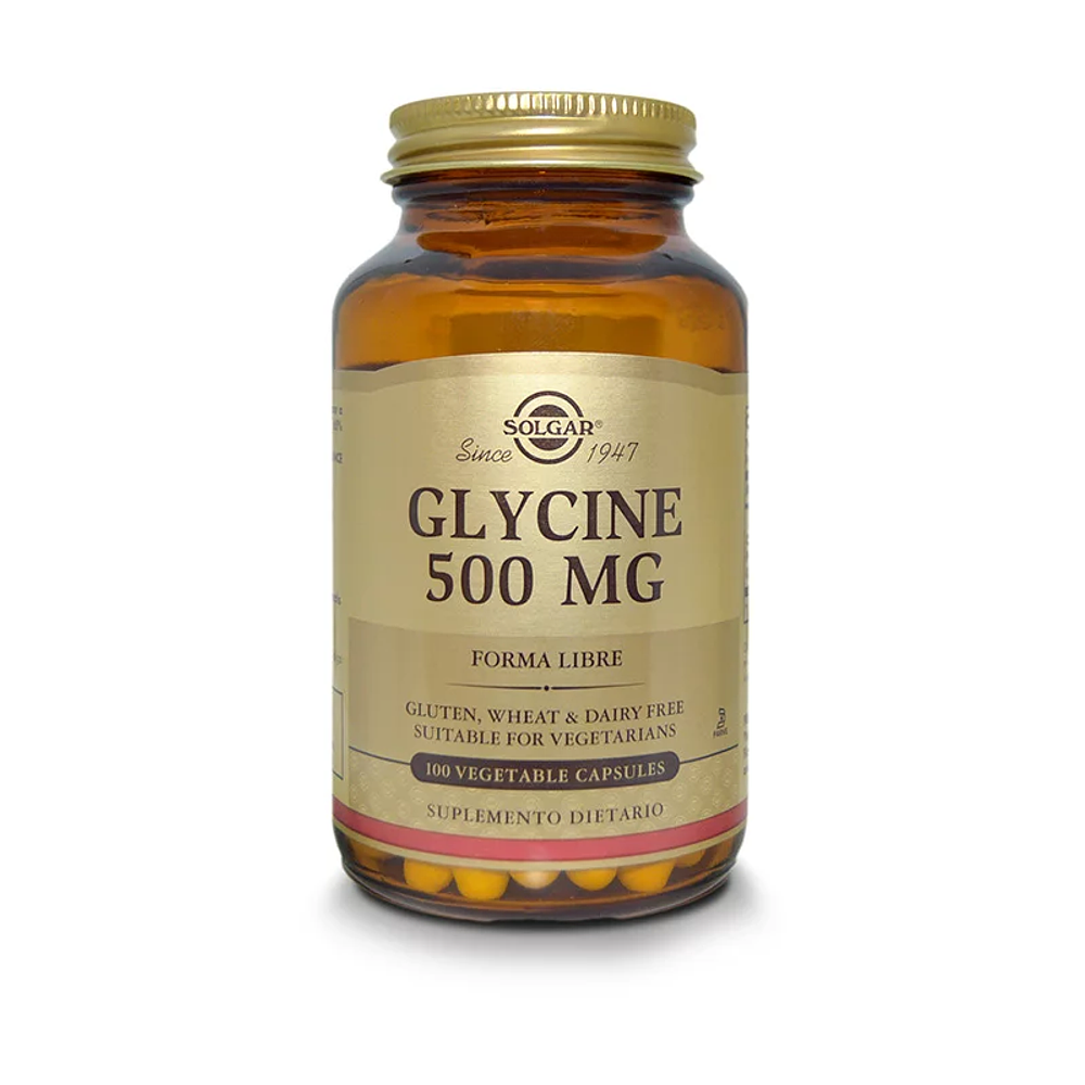 Glycine 500 mg Solgar 100 Capsulas