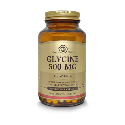 Glycine 500 mg Solgar 100 Capsulas