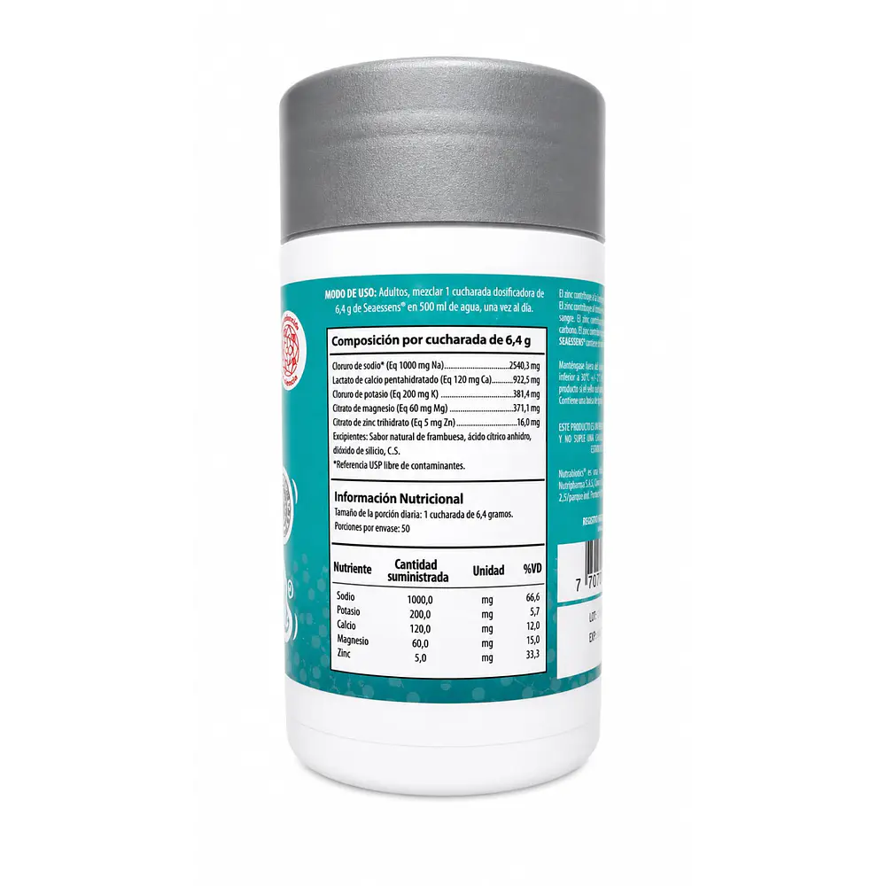 Seaessens Electrolitos Nutrabiotics 320 Gramos