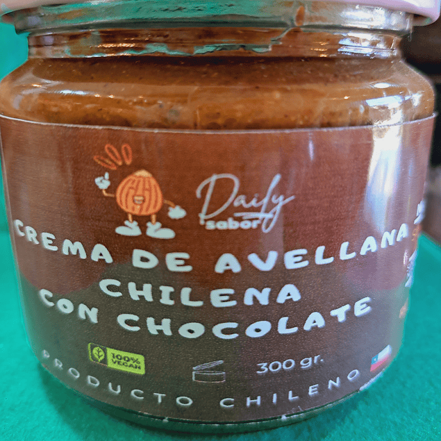 Crema de avellana chilena y chocolate