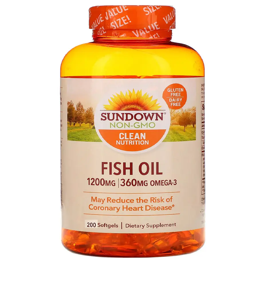 Fish Oil Sundown Omega 3 1.200Mg  (200 Softgel)  3