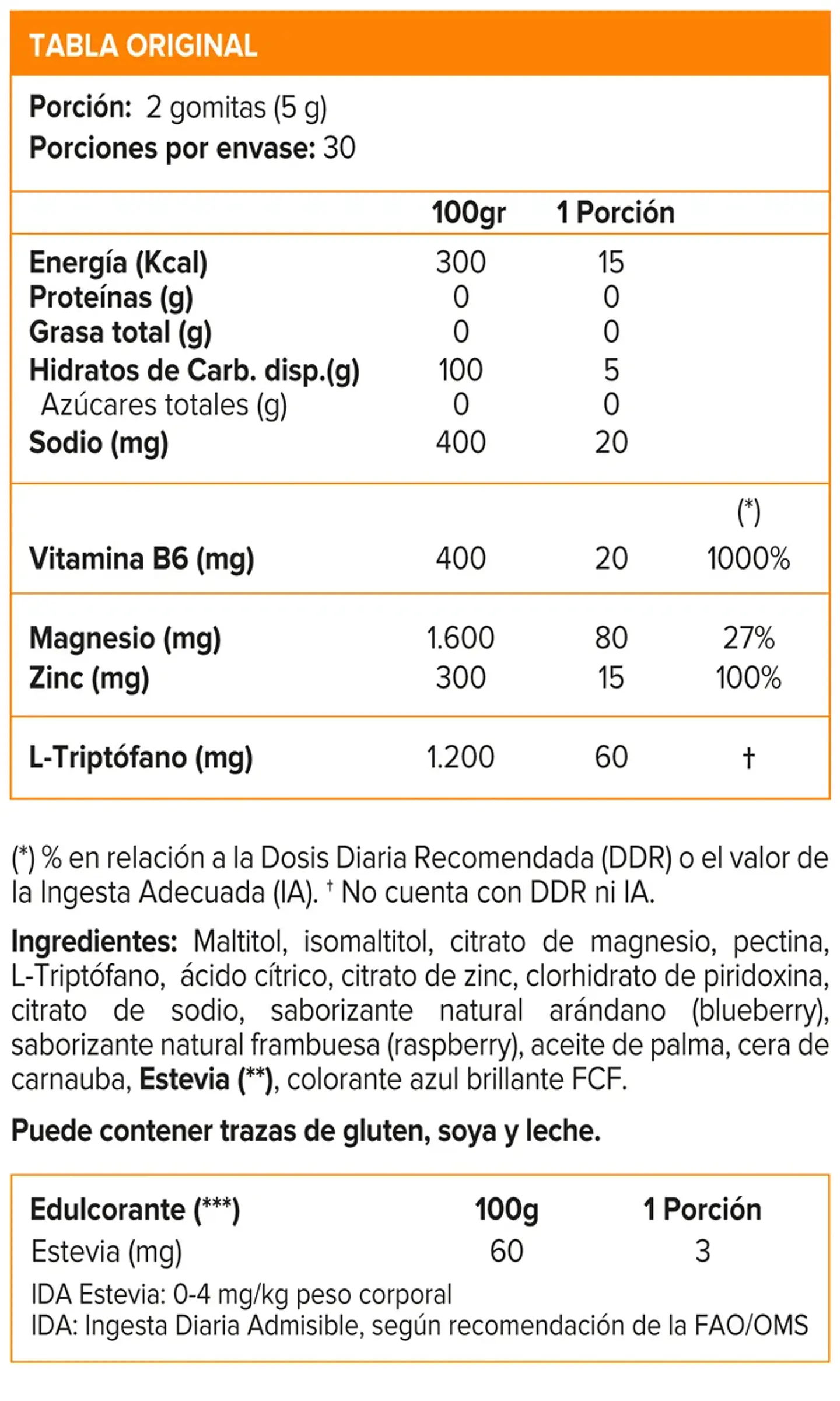 L-TRIPTOFANO 60 GOMITAS NUTRAPHARM 2