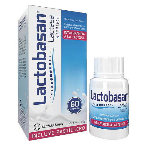 Lactobasan 9000 FCC Lactasa 60 Comprimidos