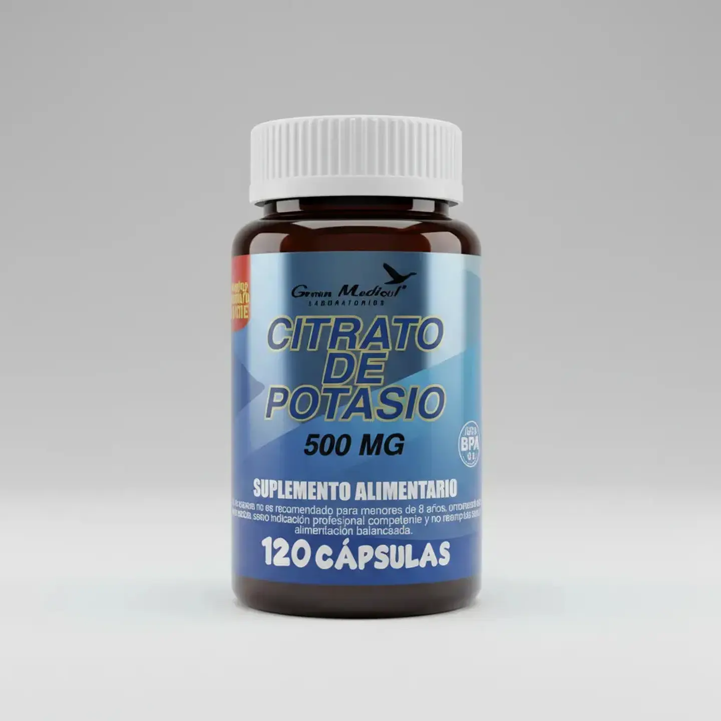 Citrato de Potasio 500mg 120 Cápsulas Green Medical 1