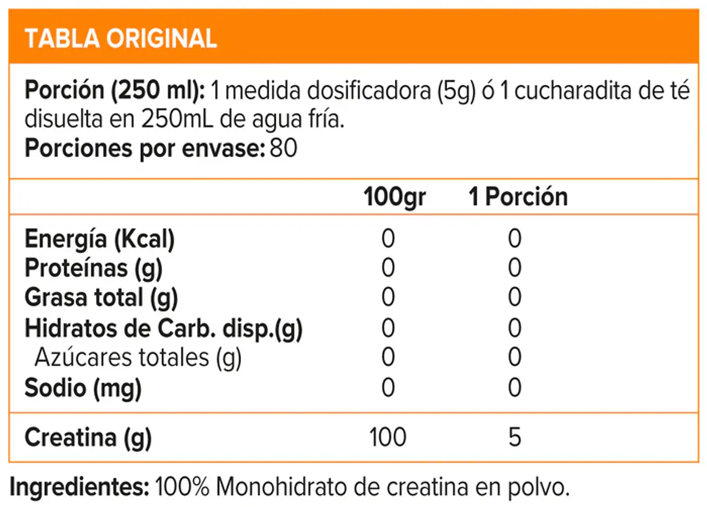 Nutrex creatina monohidratada 400gr 2