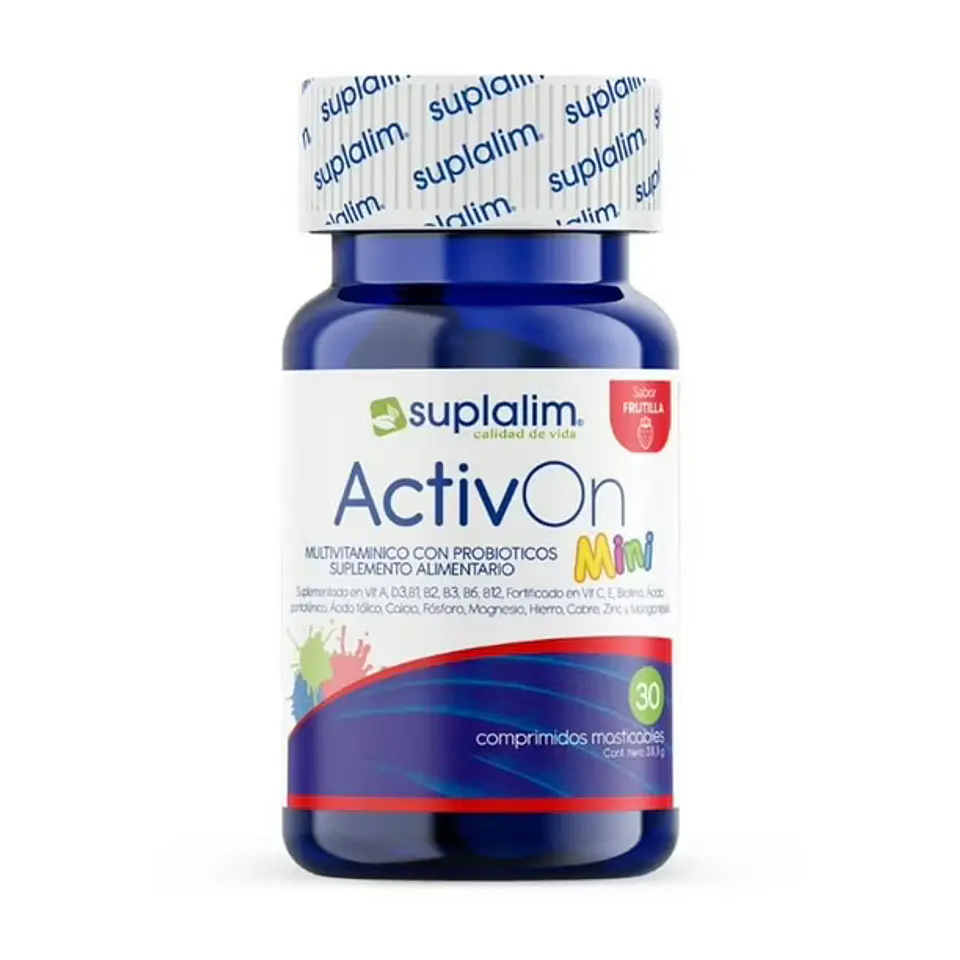 Activon Mini – Multivitamínico Masticable con Probióticos para Niños 1