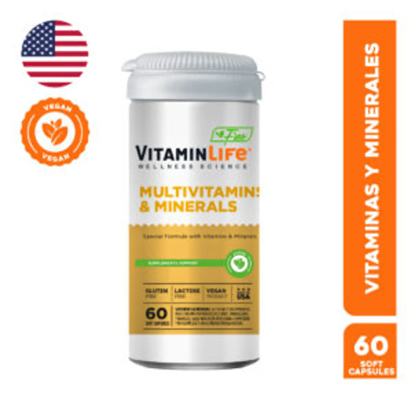 MULTIVITAMINS & MINERALS X 60 VITAMINLIFE VEGAN 1