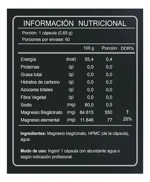 bisglicinato de magnesio fnl 