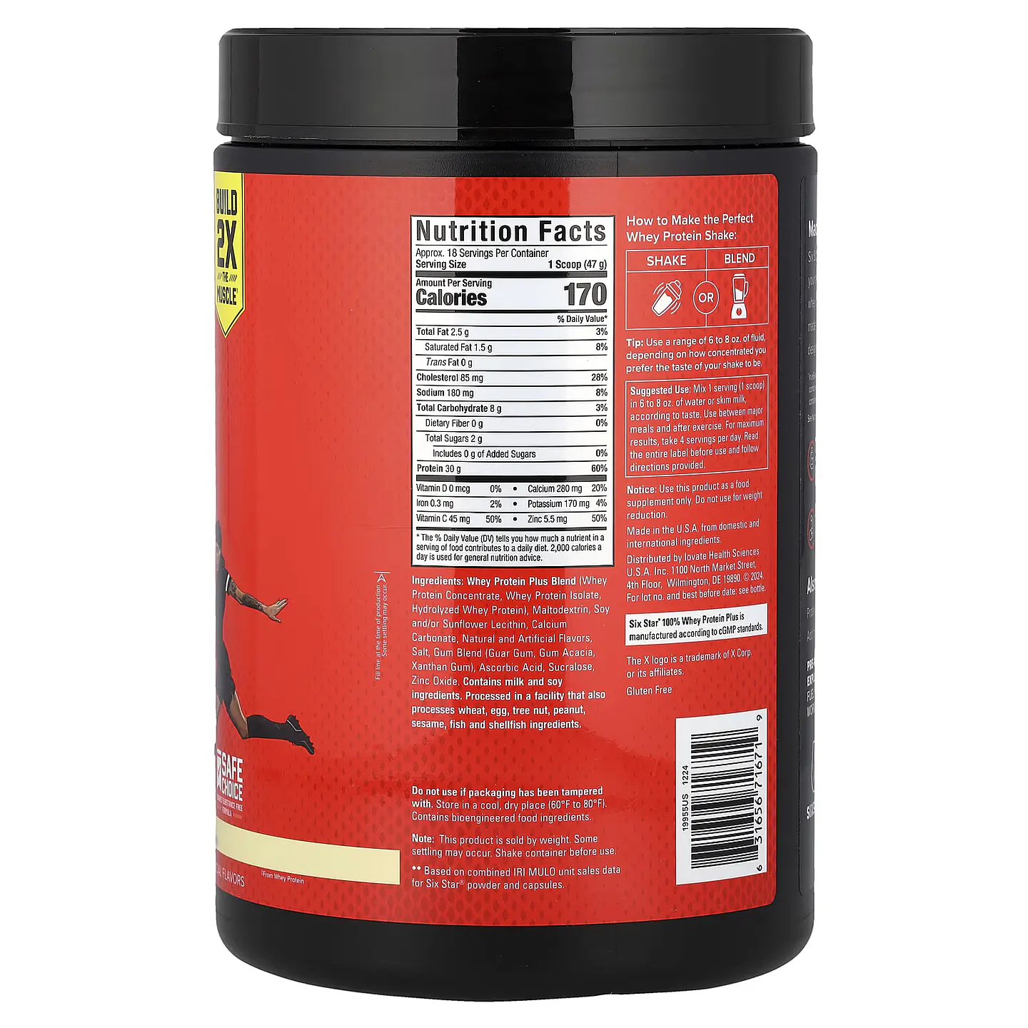100% Whey Protein Plus Sixstar 1.8 Lbs 2