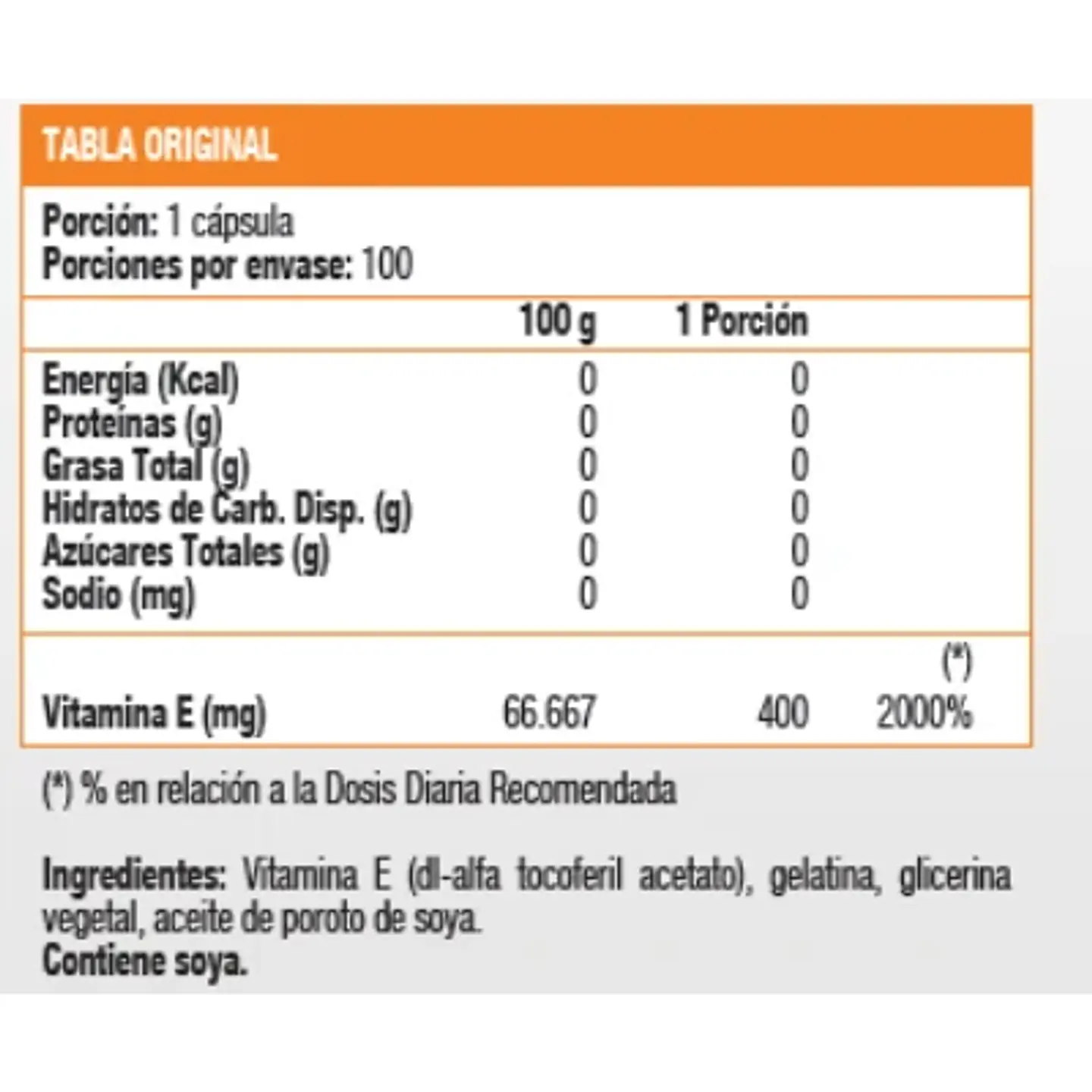 Vitamina E 400 UI (100 soft) 2