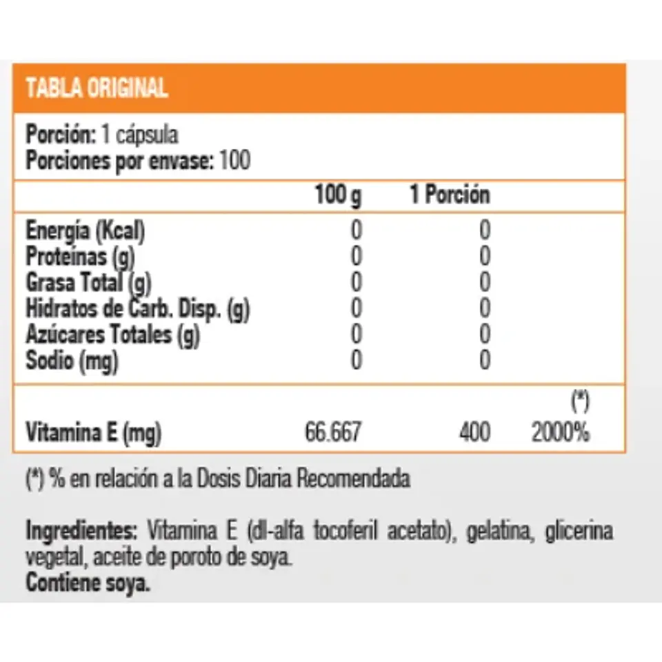 Vitamina E 400 UI (100 soft) 2