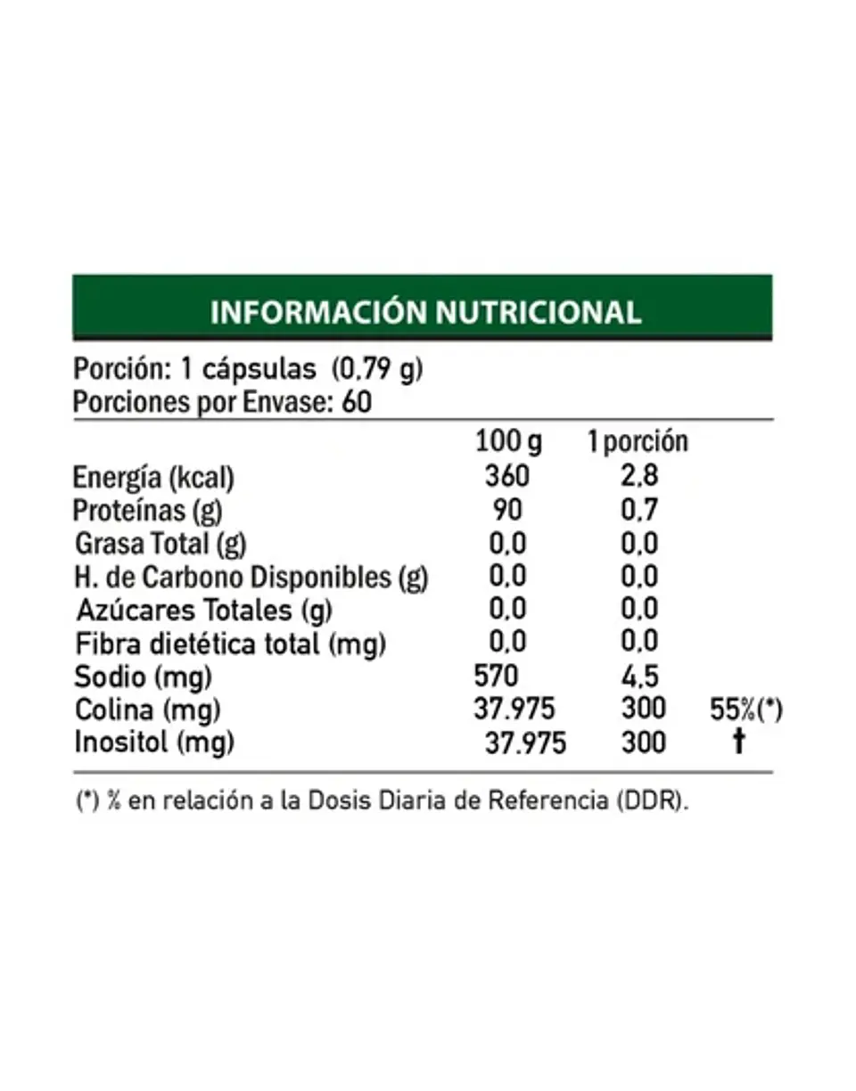Colina + Inositol, 60 Caps 2