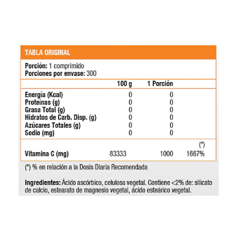 Vitamina C 1000 mg (133 caps)