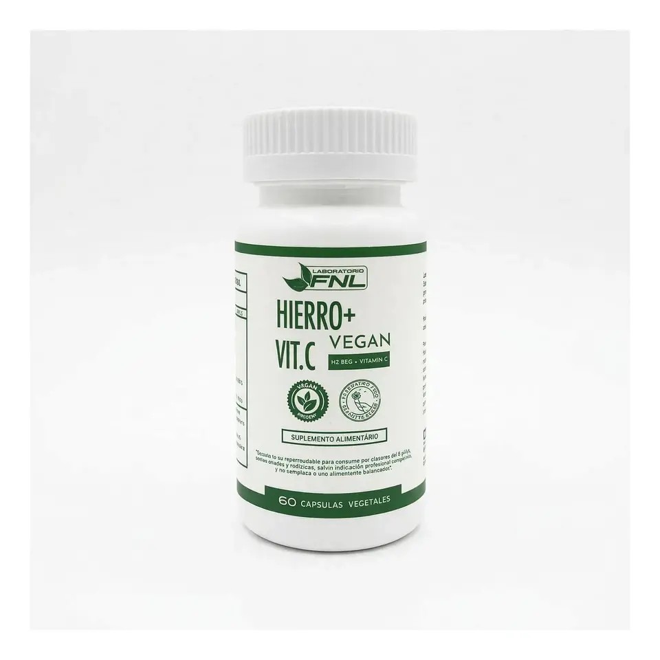 Hierro Complex + Vitamina C Vegan 60caps 1