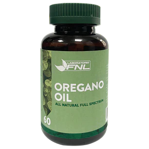 Aceite de orégano, 300 mg, 60 cápsulas, FNL
