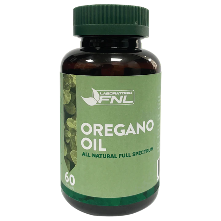 Aceite de orégano, 300 mg, 60 cápsulas, FNL 1