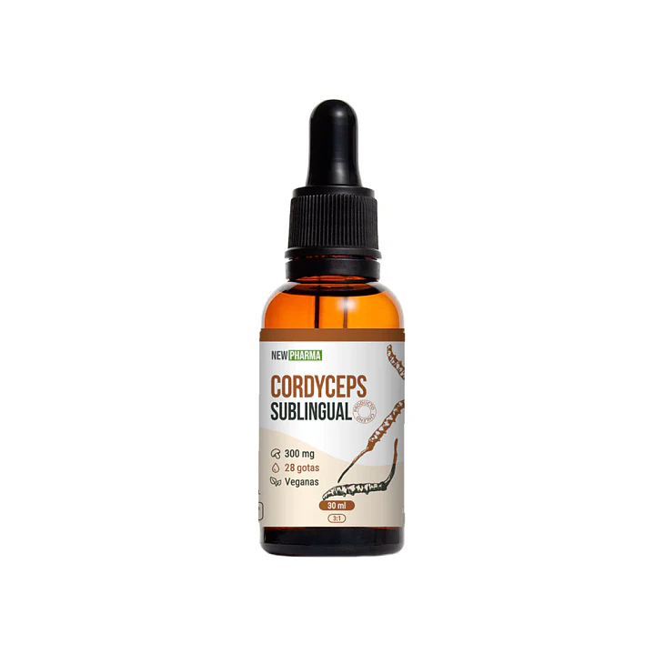 Cordyceps Sublingual Concentración 3:1, 30 ml, NewPharma 1