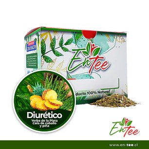 Infusión Diurético (Yerba de la plata + Cola de caballo + Piña), 18 bolsitas, ENTEE
