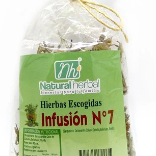 Infusión N°7 hierba bolsa, 40 g, Natural Herbal