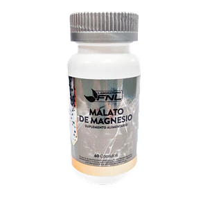 Malato de magnesio, 660 mg, 60 cápsulas, FNL
