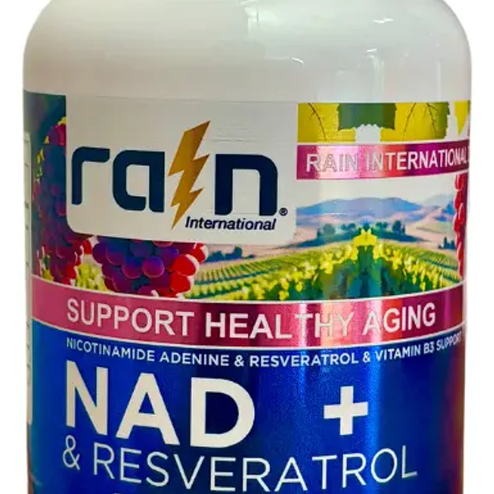 Nad + Resveratrol, 90 cápsulas, Rain International 1