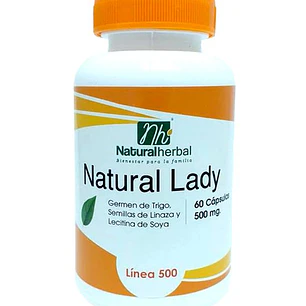 Natural Lady, 166 mg, 60 cápsulas, Natural Herbal