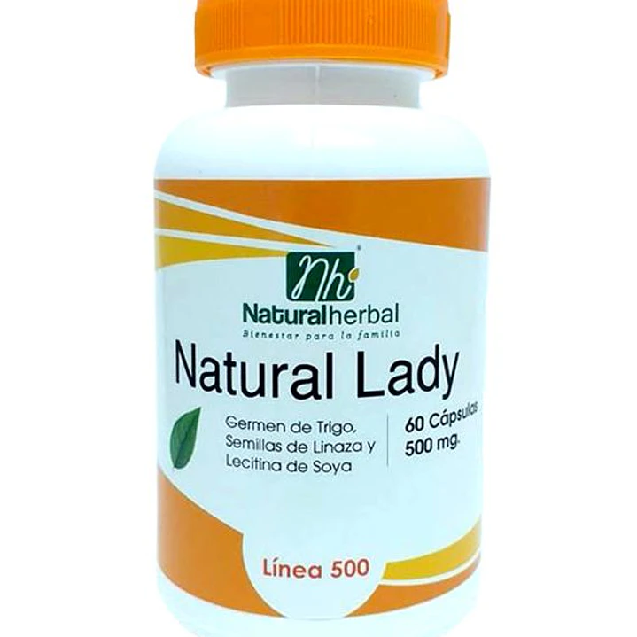 Natural Lady, 166 mg, 60 cápsulas, Natural Herbal 1