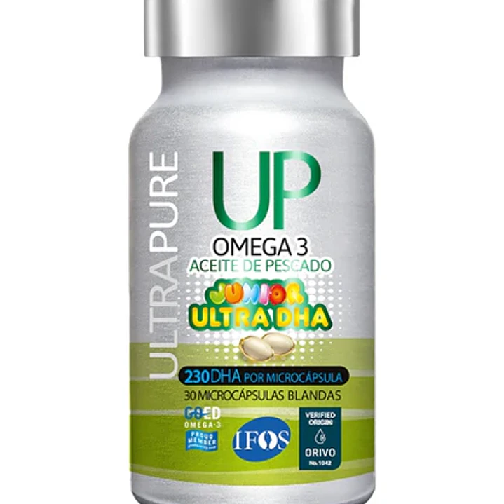 Omega 3 UP Junior Ultra DHA 30 Microcáps, 30 cápsulas, Newscience 1