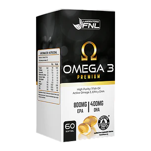 Omega 3 premium, 800 mg, 60 cápsulas, FNL