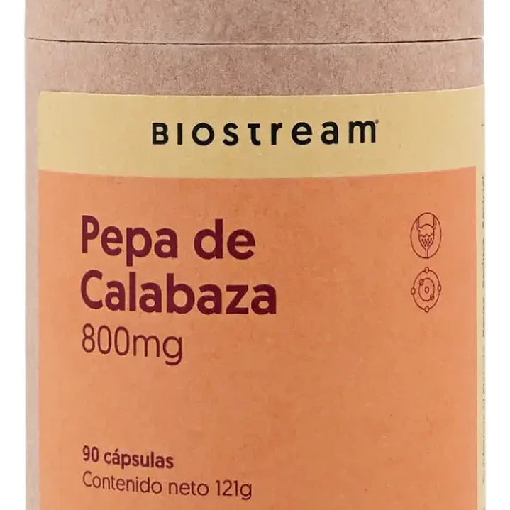 Pepa de calabaza, 120 cápsulas, Biostream 1