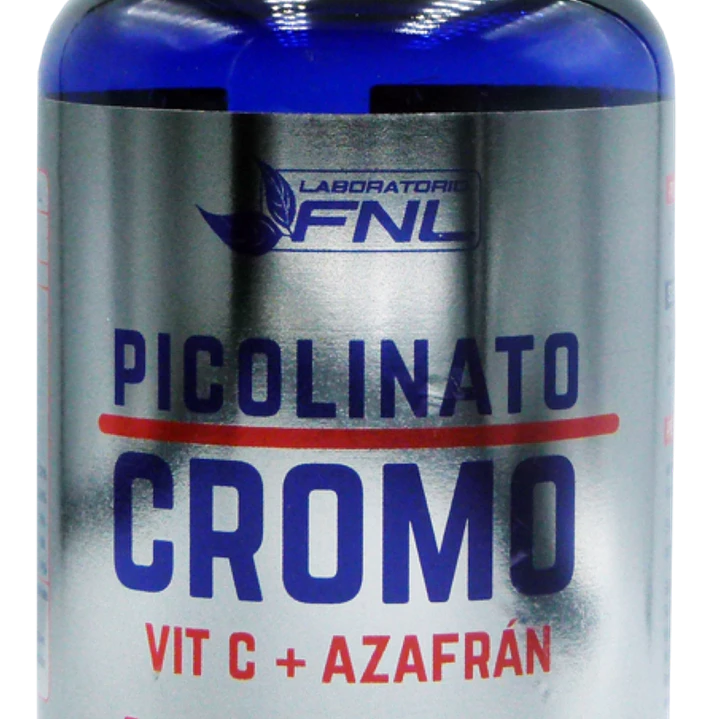 Picolinato de cromo + Azafrán + Vit C, 60 cápsulas, FNL 1