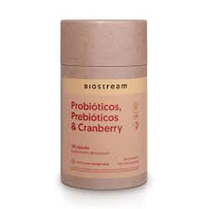 Probióticos, Prebioticos & Cranberry, 120 cápsulas, Biostream 1