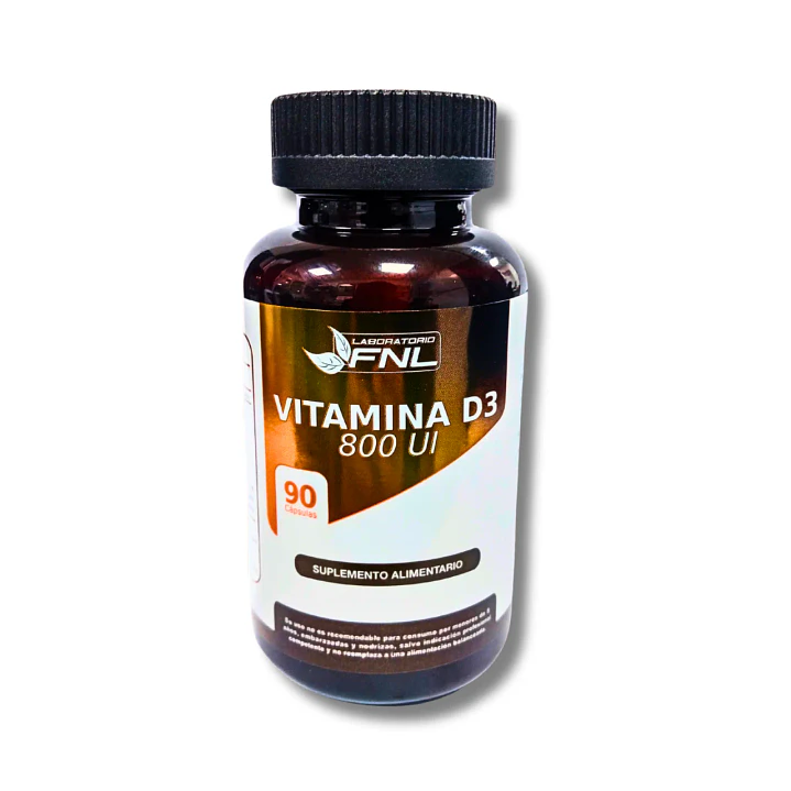 Vitamina D3, 800 UI, 90 cápsulas, FNL 1