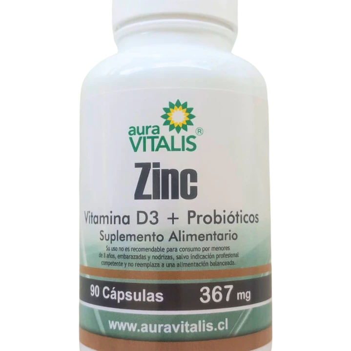 Zinc con vitaminas, 15 mg, 90 cápsulas, Auravitalis 1