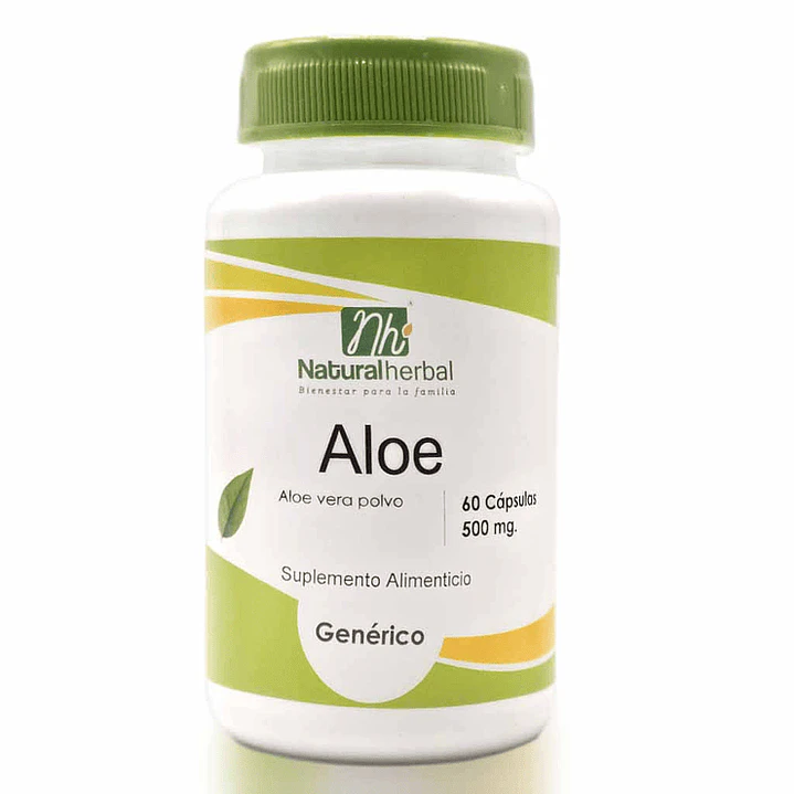 Aloe vera, 500 mg, 60 cápsulas, Natural Herbal 1
