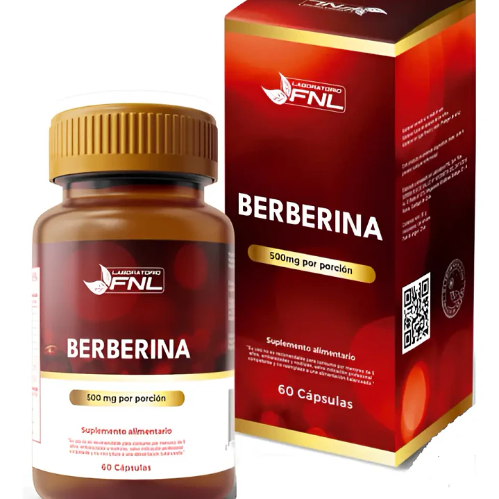 Berberina, 500 mg, 60 cápsulas, FNL 1