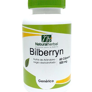 Bilberryn, 60 cápsulas, Natural Herbal