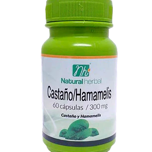 Castaño hammamelis, 60 cápsulas, Natural Herbal
